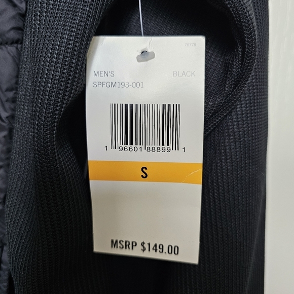 Spyder Men's Nova Full Zip Hybrid Black Quilted Jacket - Picture 6 of 11